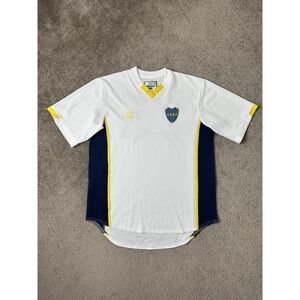 Vintage Mens Jersey 90s Admiral Boca Juniors White International Club, Size M